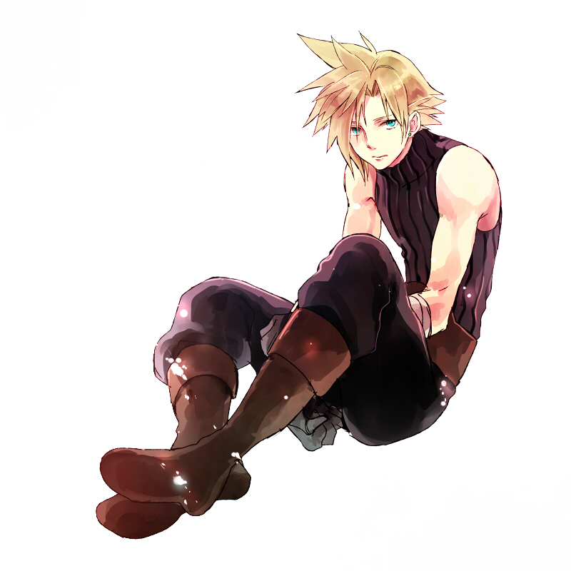 cloud strife (final fantasy and 1 more) drawn by takanamushi