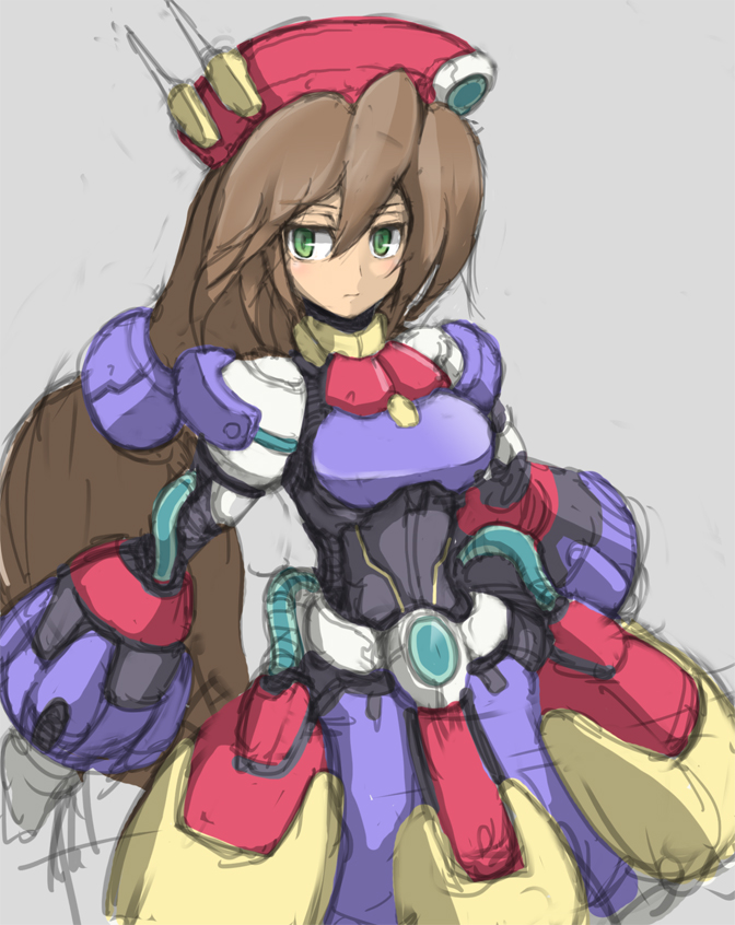 iris (mega man and 1 more) drawn by yuusuke_(5yusuke3)