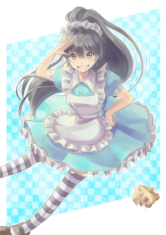 ganaha hibiki and hamuzou (idolmaster) drawn by chibashi_y