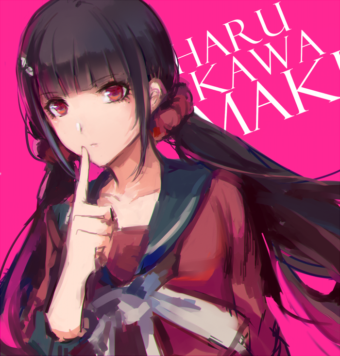 harukawa maki (danganronpa and 1 more) drawn by lanlanlu_(809930257)