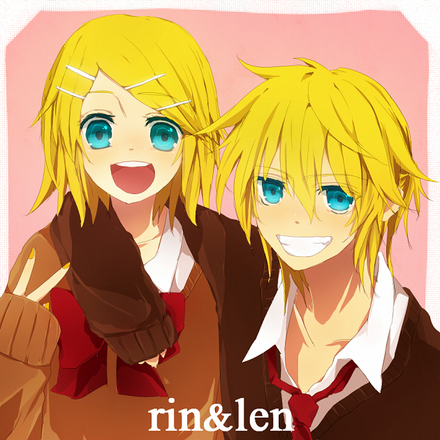 kagamine rin and kagamine len (vocaloid) drawn by suzumori_uina