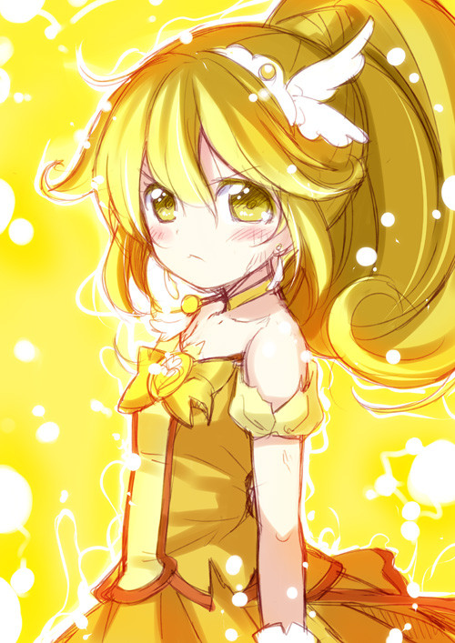 kise yayoi and cure peace (precure and 1 more) drawn by minamura_haruki