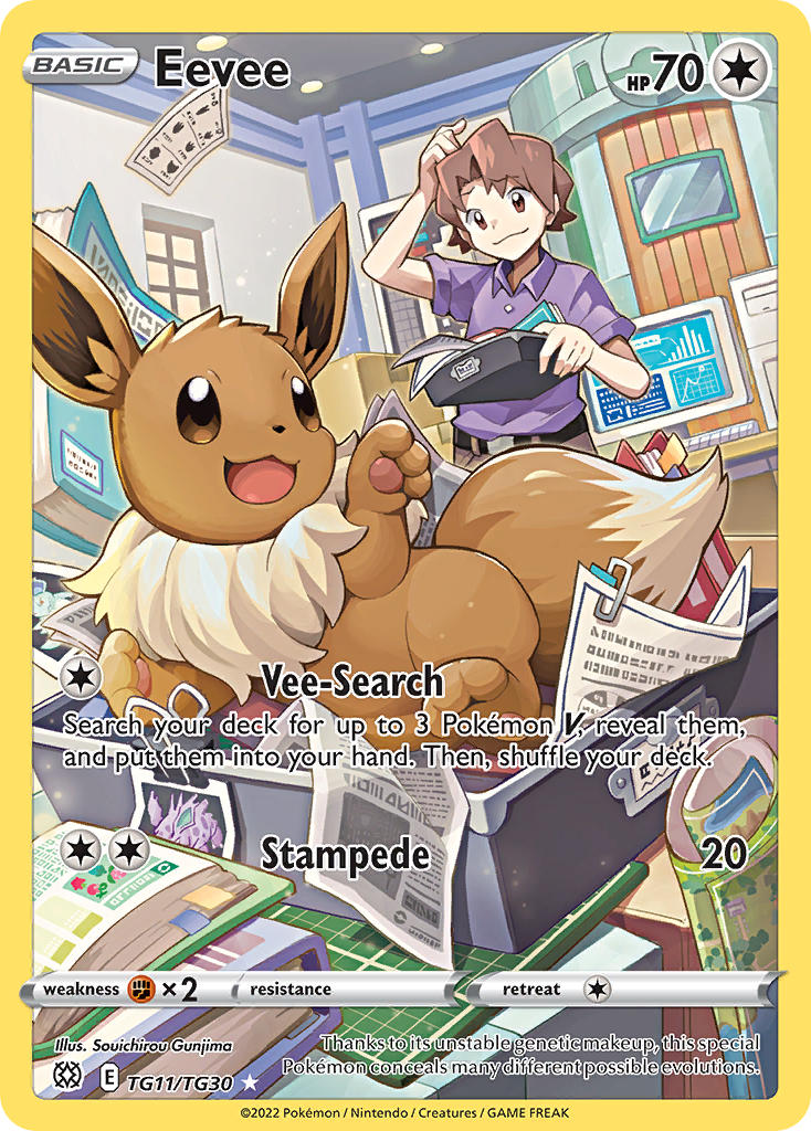 eevee, nidorino, and bill (pokemon and 2 more) drawn by gunjima_souichirou