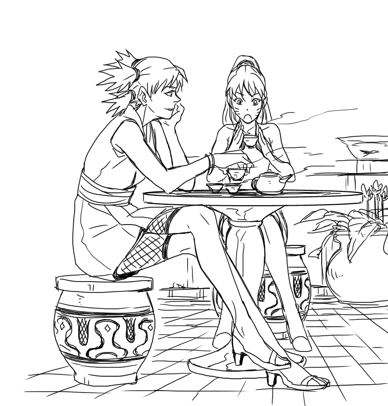 uzumaki naruto, temari, and naruko (naruto and 1 more) drawn by enui