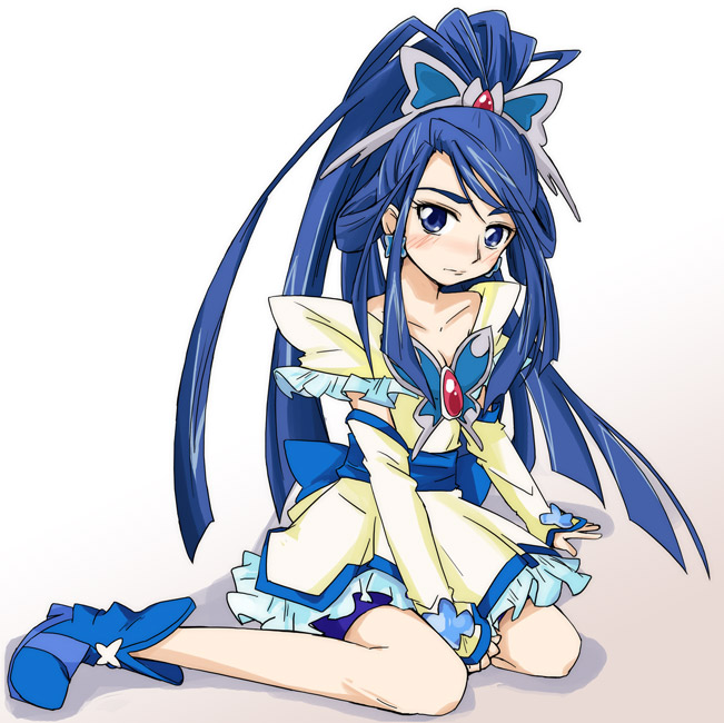 minazuki karen and cure aqua (precure and 1 more) drawn by ixy