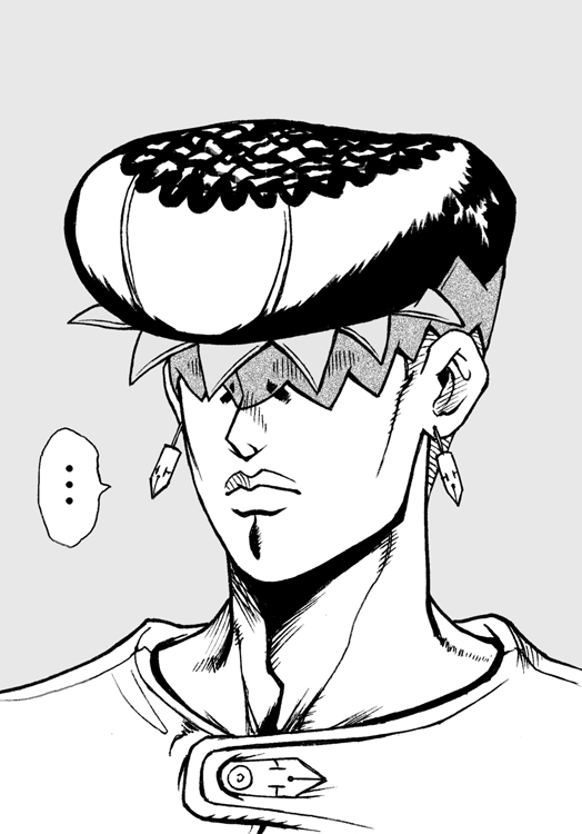 kishibe rohan (jojo no kimyou na bouken and 1 more) drawn by ashiro_(collective-mind)