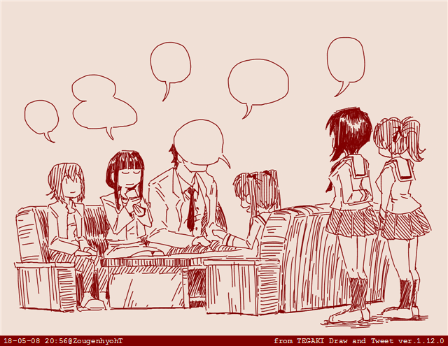 nishizumi maho, nishizumi shiho, kadotani anzu, kawashima momo, koyama yuzu, and 1 more (girls und panzer) drawn by rosmino