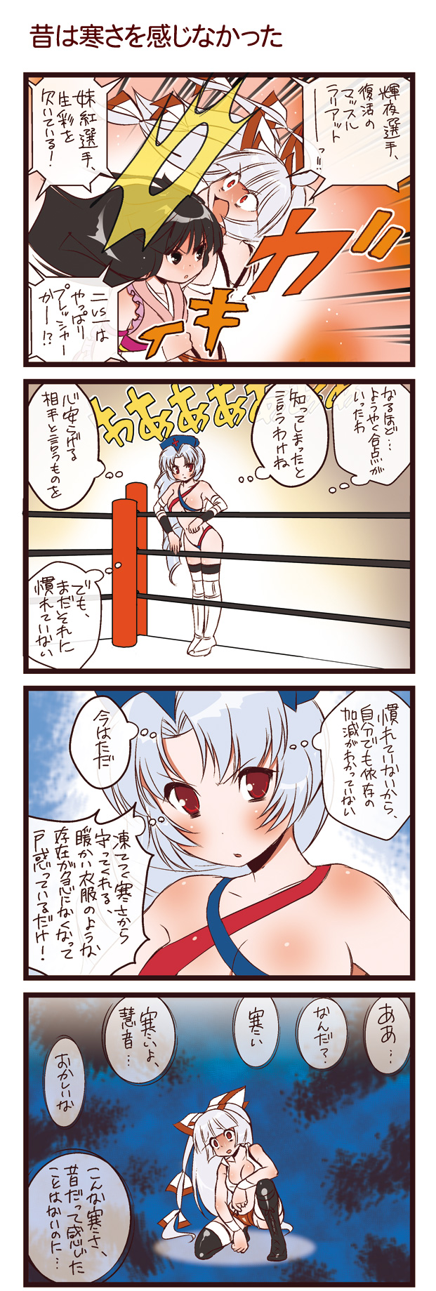fujiwara no mokou, houraisan kaguya, and yagokoro eirin (touhou and 1 more) drawn by dei_shirou