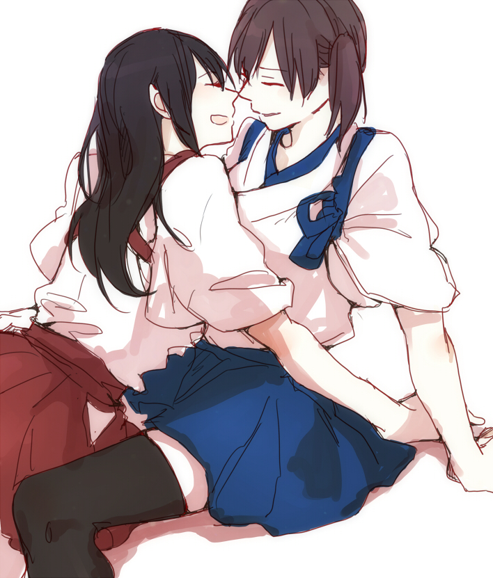 kaga and akagi (kantai collection) drawn by uuron_(nkktmrrr)