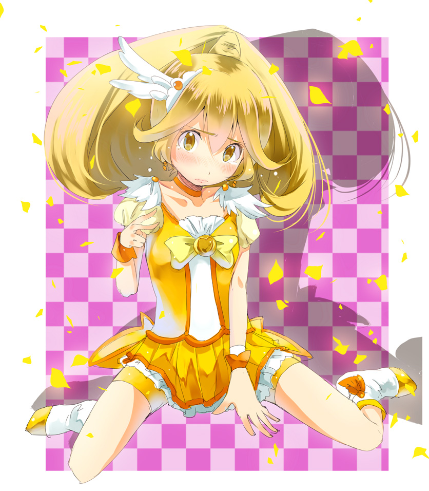 kise yayoi and cure peace (precure and 1 more) drawn by yae_(mono110)
