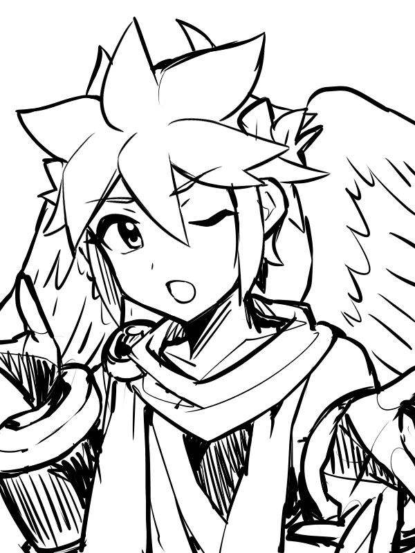 pit (kid icarus and 1 more) drawn by 72kuri