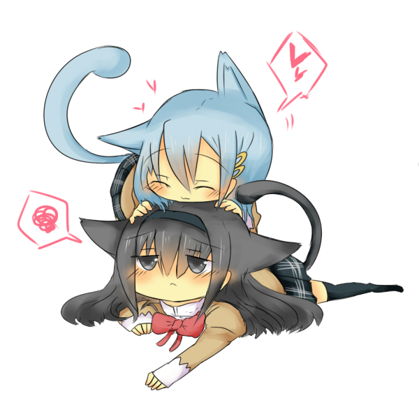 akemi homura and miki sayaka (mahou shoujo madoka magica) drawn by mizin_kosutin