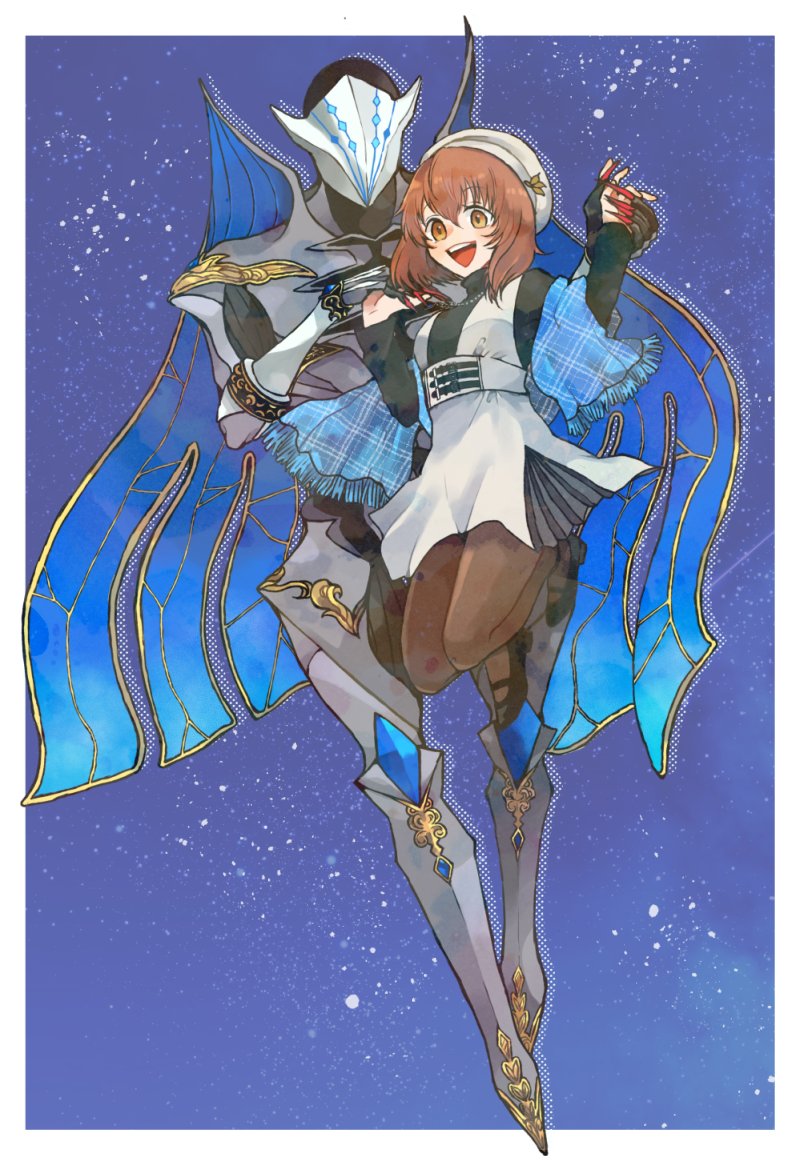 kuon and ryuuki (monster strike) drawn by retoro26