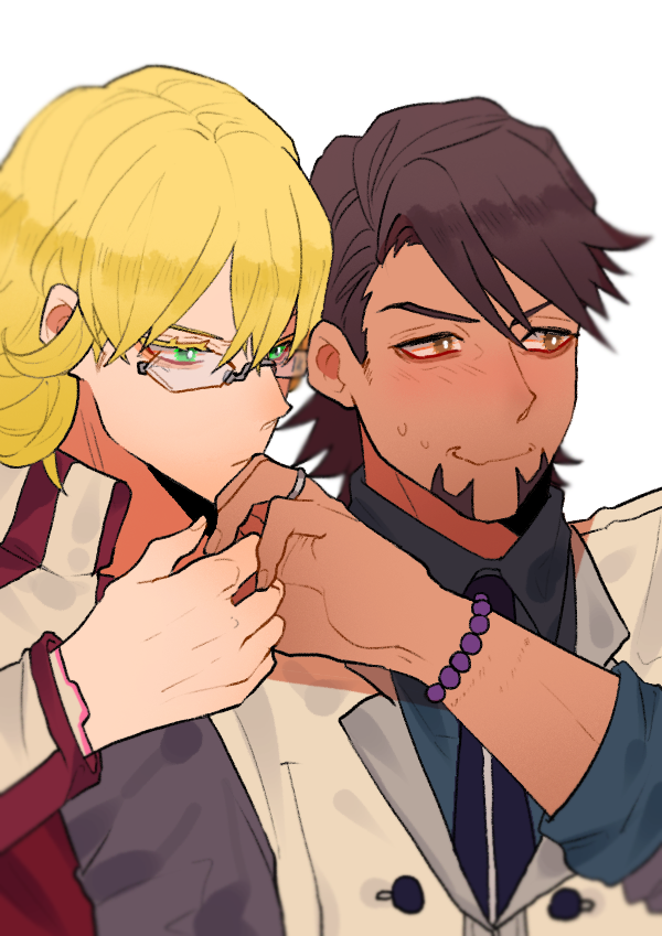 barnaby brooks jr. and kaburagi t. kotetsu (tiger & bunny) drawn by komona