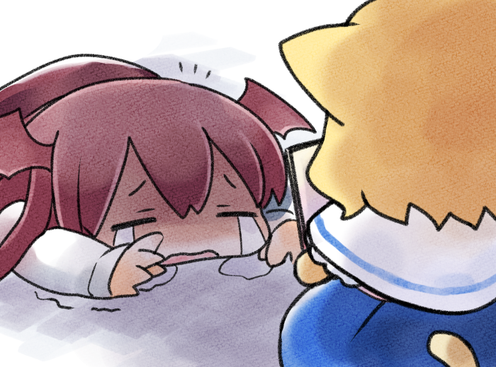 alice margatroid and koakuma (touhou) drawn by megumiya