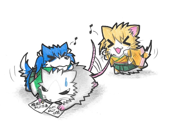 admiral, souryuu, hiryuu, and non-human admiral (kantai collection) drawn by neko_kyo