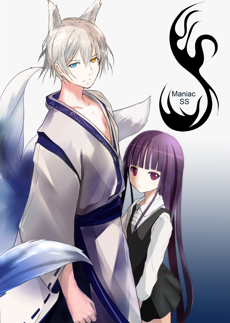 shirakiin ririchiyo and miketsukami soushi (inu x boku ss) drawn by h016