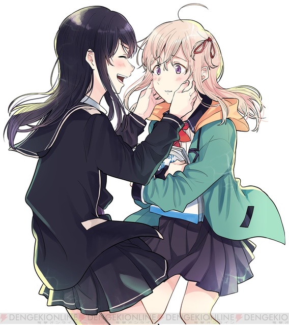 amano konatsu and hirose kaede (nettaigyo wa yuki ni kogareru and 1 more) drawn by hagino_makoto