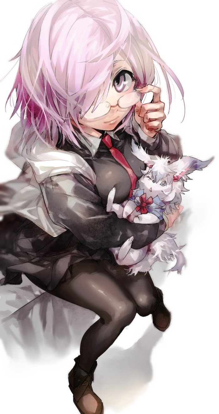 mash kyrielight and fou (fate and 1 more) drawn by sasami_(ki)