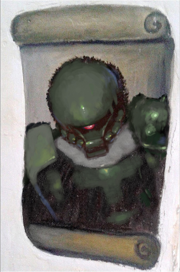 zaku ii (gundam and 2 more) drawn by takahashi_kenji