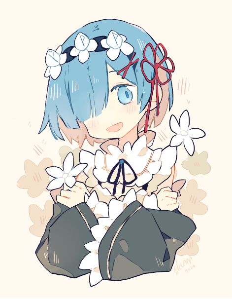 rem (re:zero kara hajimeru isekai seikatsu) drawn by melanbread