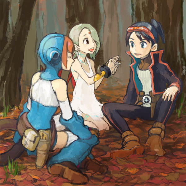nina, lin, and ryu (breath of fire and 1 more) drawn by toisu