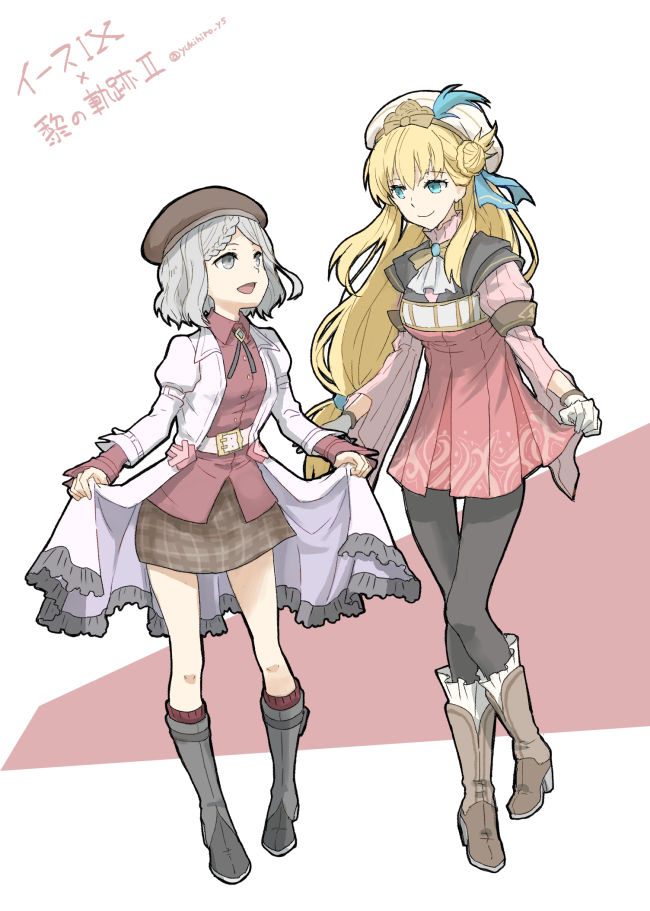 agnes claudel and krysha pendleton (eiyuu densetsu and 5 more) drawn by yukihiro_ys
