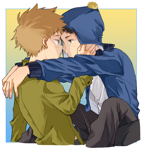 craig tucker and tweek tweak (south park) drawn by hara1