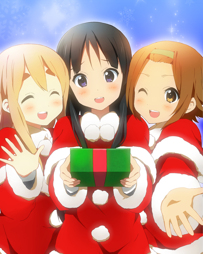 akiyama mio, tainaka ritsu, and kotobuki tsumugi (k-on!) drawn by kakiuchi_itsuki