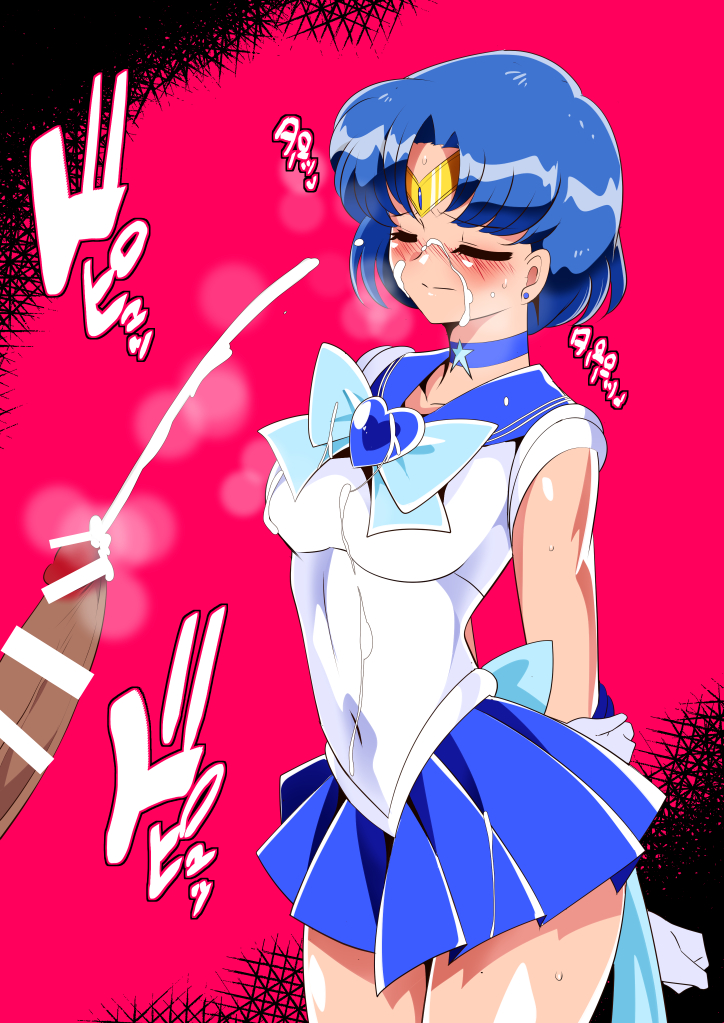 mizuno ami and sailor mercury (bishoujo senshi sailor moon) drawn by warabimochii