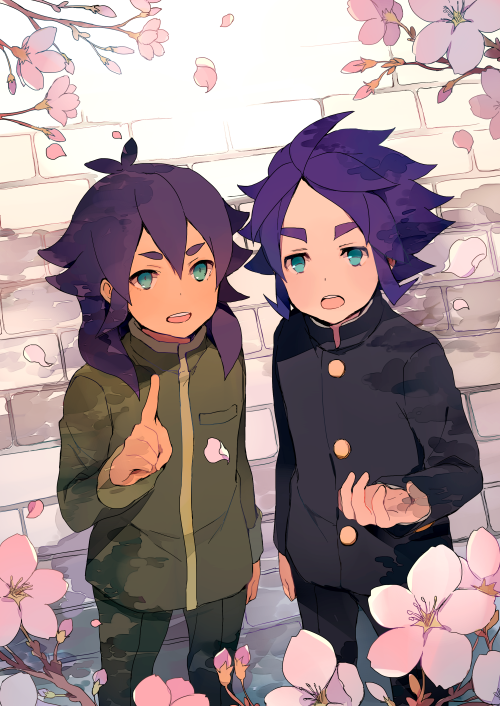 kishibe taiga and yukimura hyouga (inazuma eleven and 1 more) drawn by tokio_neo