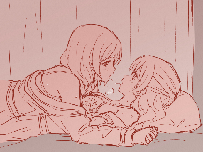 maruyama aya and shirasagi chisato (bang dream!) drawn by shibasaki_shouji