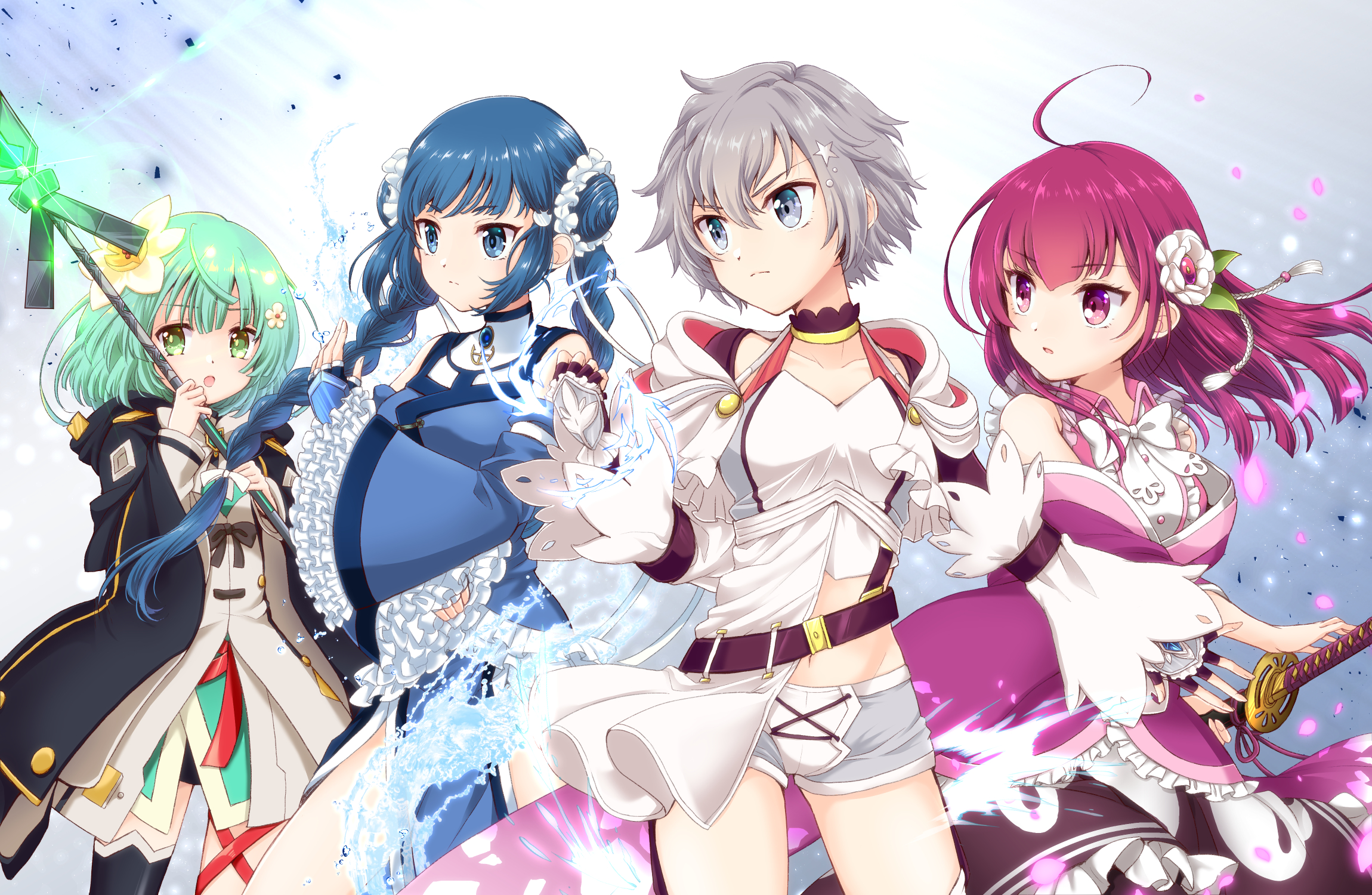 Tokiwa Nanaka Shinobu Akira Natsume Kako And Chun Meiyui Mahou Shoujo Madoka Magica And 1 More Drawn By Chiwa Chiwawanwan16 Danbooru