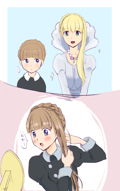 asseylum vers allusia and eddelrittuo (aldnoah.zero) drawn by tatarunashi