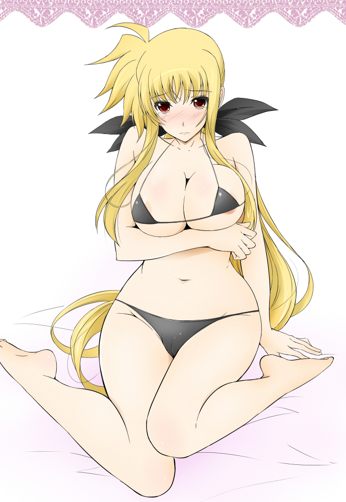 fate testarossa (lyrical nanoha and 1 more) drawn by yajima_index