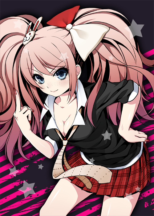 enoshima junko and ikusaba mukuro (danganronpa and 1 more) drawn by frenchmaid_(made_in_frenchmaid)