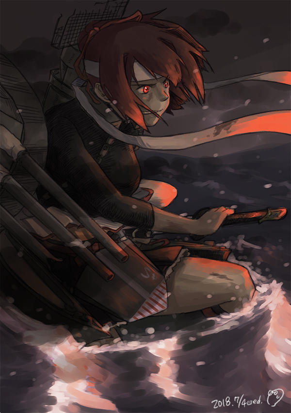 ise and ise kai ni (kantai collection) drawn by bonjin