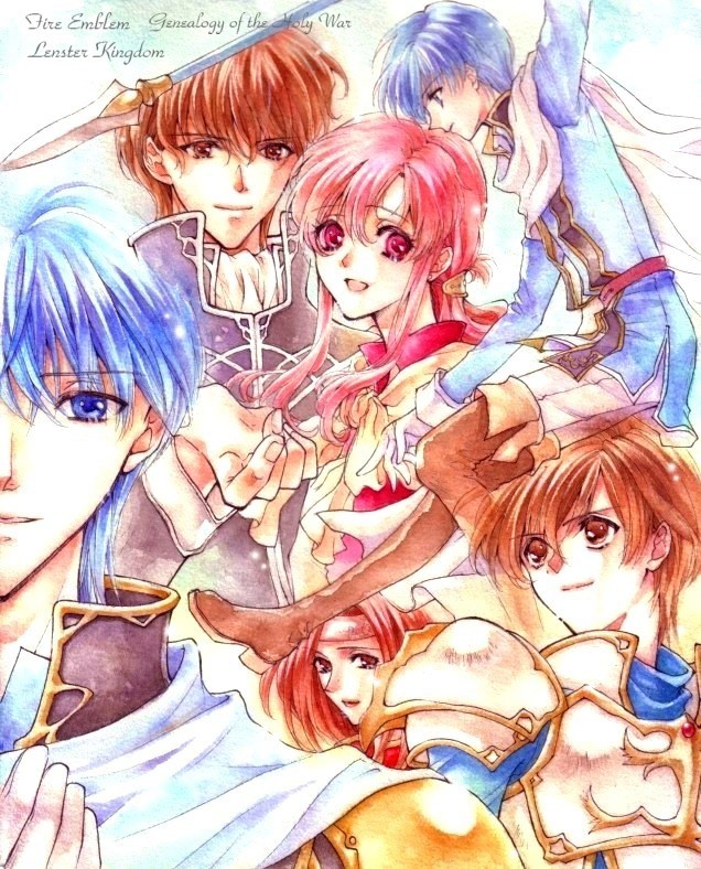 leif, ethlyn, quan, finn, and altena (fire emblem and 1 more) drawn by mochineko