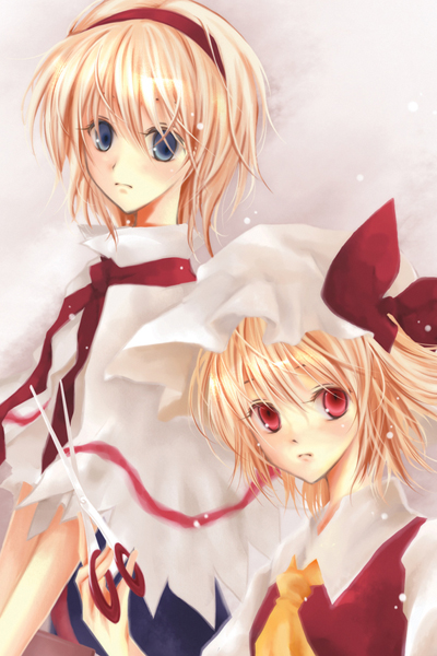 flandre scarlet and alice margatroid (touhou) drawn by honokan