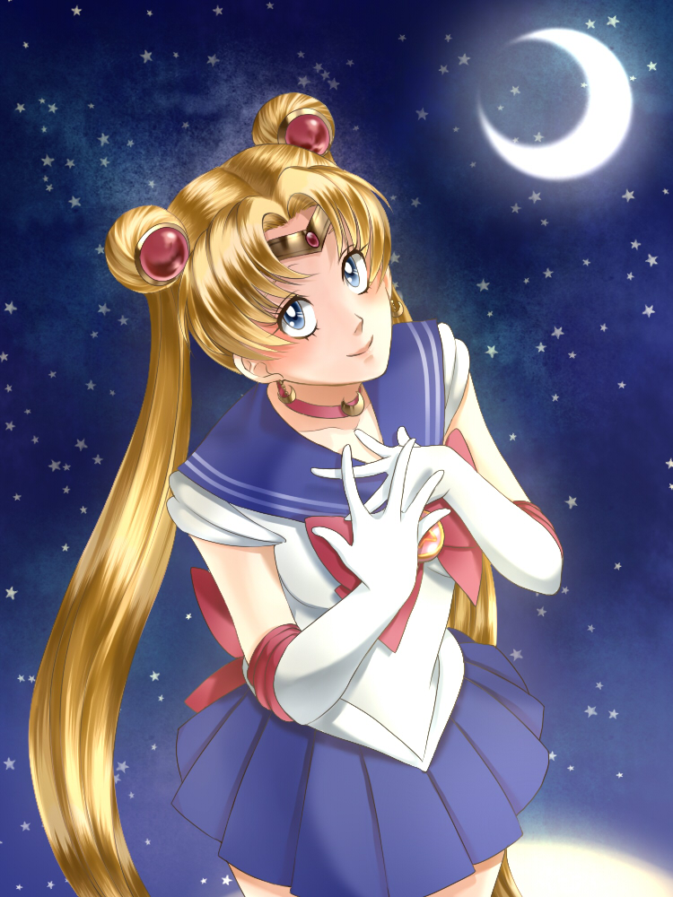 tsukino usagi and sailor moon (bishoujo senshi sailor moon) drawn by wasabi_(legemd)