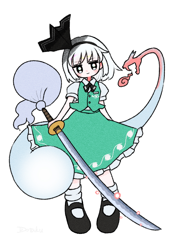 konpaku youmu (touhou and 1 more) drawn by dotaku_(wran8845)