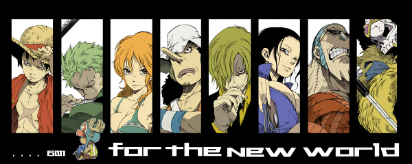 nami, monkey d. luffy, nico robin, roronoa zoro, sanji, and 4 more (one piece) drawn by mitsu_(tendou_itsuki)