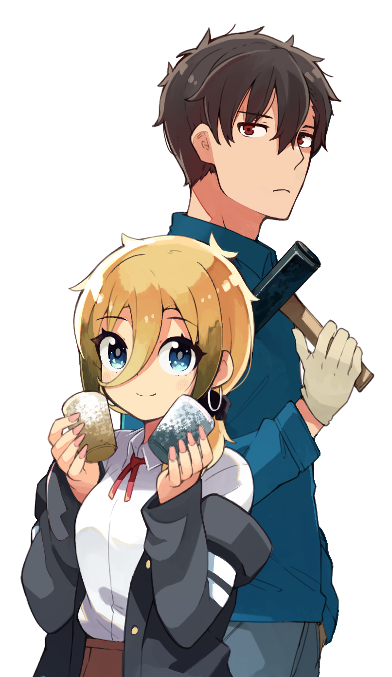 inumachi shiina and tomigawa shuu (cuprum no hanayome) drawn by namo_(goodbyetears)