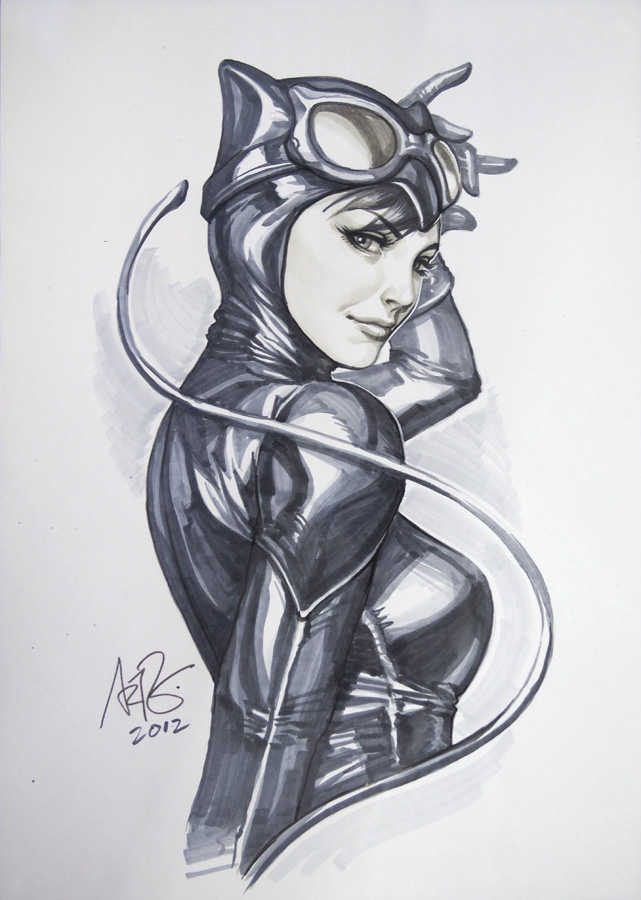 catwoman and selina kyle (dc comics and 1 more) drawn by stanley_lau