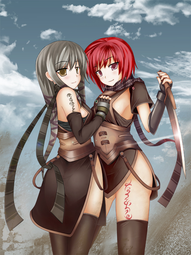 nel zelpher and clair lasbard (star ocean and 1 more) drawn by motimoti_(neet-a-neet)