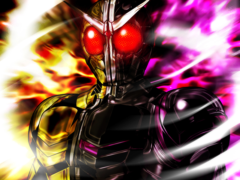 kamen rider double (kamen rider and 1 more) drawn by haruhara