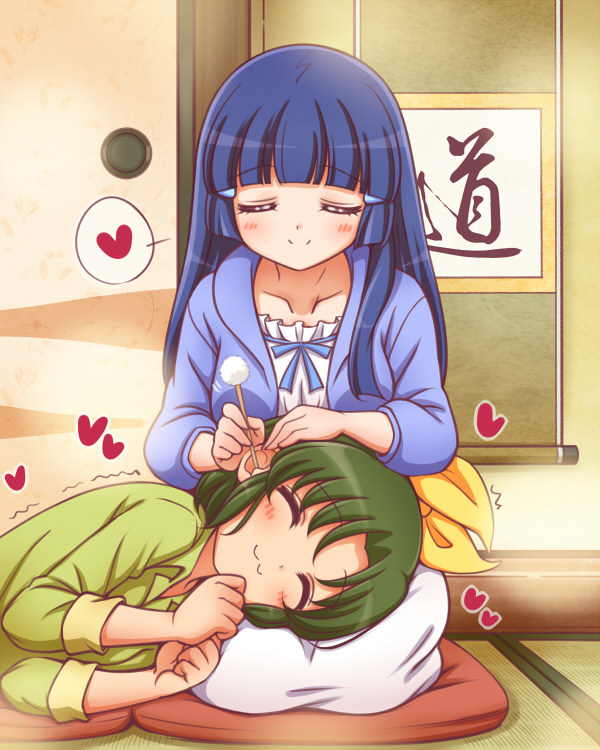 midorikawa nao and aoki reika (precure and 1 more) drawn by kuga_yoshito