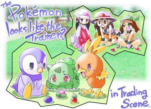 dawn, may, piplup, bulbasaur, torchic, and 1 more (pokemon)
