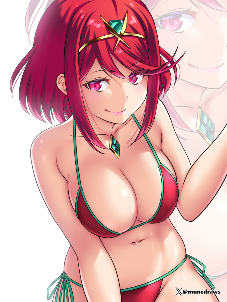 pyra (xenoblade chronicles and 1 more) drawn by etchimune