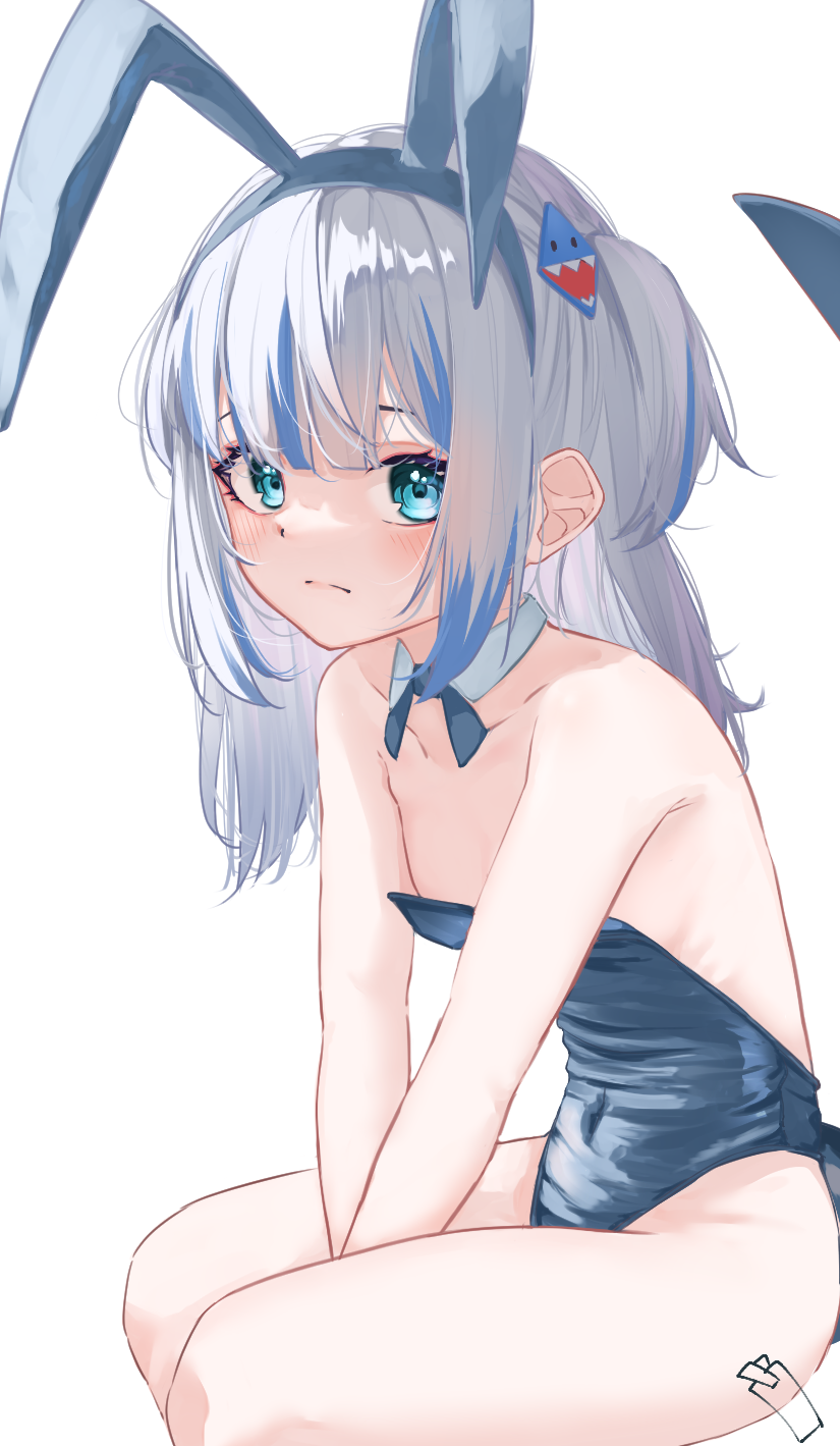 gawr gura (hololive and 1 more) drawn by tachibana_shiori_(suica_112)